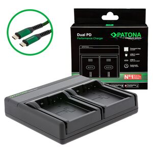 Patona Premium Dual PD Performance Ladegerät für Panasonic  DMW-BLD10