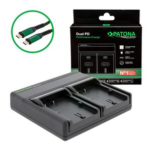 Patona Premium Dual PD Performance Ladegerät für Canon  BP-511