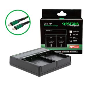 Patona Premium Dual PD Performance Ladegerät für Olympus  BLH-1 incl. USB-C input/output