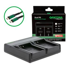 Patona Premium Dual PD Performance Ladegerät für Olympus  BLN-1 incl. USB-C input/output