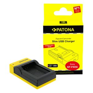 Patona Slim micro-USB Ladegerät für Sony  NP-FW50