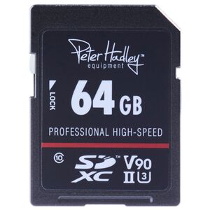 Peter Hadley Prof. High-Speed UHS-II SDXC-Karte Cl10, U3, V90  64 GB