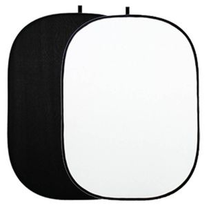 Quenox Falthintergrund 150 x 200 cm 2-in-1 schwarz-weiß 