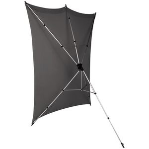 Rollei X-Drop Hintergrundstativ + Hintergrund 2,1m  grau