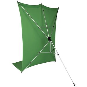 Rollei X-Drop Hintergrundstativ + Hintergrund 3,0m  grün