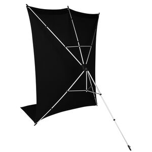 Rollei X-Drop Hintergrundstativ + Hintergrund 3,0m  schwarz