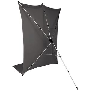 Rollei X-Drop Hintergrundstativ + Hintergrund 3,0m  grau
