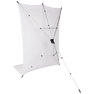 Rollei X-Drop Hintergrundstativ + Hintergrund 3,0m  weiß