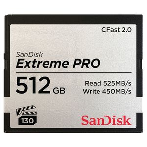 SanDisk CFast-Karte Extreme Pro 2.0, VPG130, 525Mb/s  512 GB