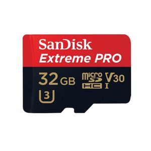 SanDisk Extreme Pro, microSDHC, Class10, UHS-I, U3, A1, V30+ Adapter  32 GB