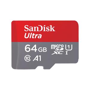 SanDisk microSDXC-Karte+SD Adapter A1 Class 10 UHS-I, Speicherkarte  64 GB 140MB/s