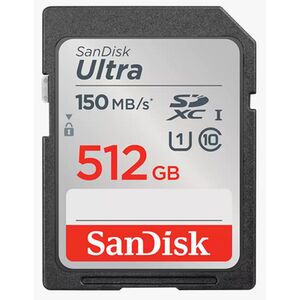 SanDisk SDXC-Karte Ultra UHS-I U1 Class10 Speicherkarte  512 GB 150 MB/s