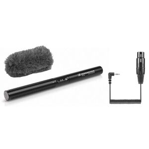 Sennheiser Mikrofon MKE600 + XLR-Klinke Anschlusskabel + Windschutz 