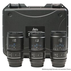 Sirui Astra T1.8 1.33x Full Frame Autofocus Anamorphic Cine Lenses 50mm+75mm+100mm + Case  L-Mount Blue Flare