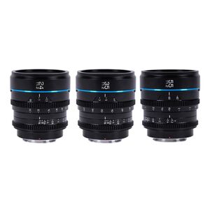 Sirui Night Walker 24+35+55mm T1.2 S35 Cine Objektiv Set mit Case  MFT-Mount Schwarz