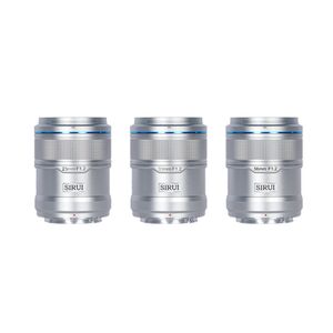 Sirui Sniper 23mm, 33mm & 56mm F1.2 Metall Kit  Silber Nikon Z (DX)