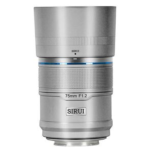 Sirui Sniper 75mm F1.2 APSC Auto-Focus Objektiv Metall  Sony E-Mount Silber