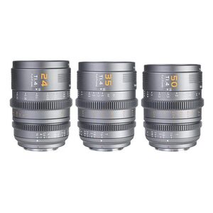 Sirui Vision Prime T1.4 Full-Frame Cine Lens  24-35-50 mm grau