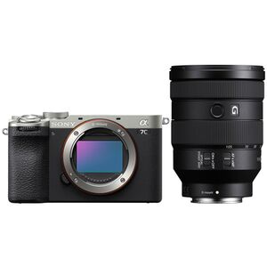 Sony Alpha 7C II (ILCE-7CM2) Gehäuse + SEL 24-105mm f/4,0 G OSS  silber