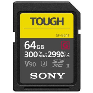 Sony Tough SDXC Class 10, UHS-II, U3, V90, 300 MB/s  64 GB