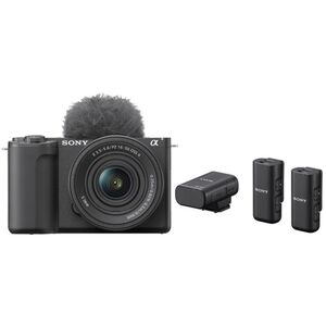 Sony Vlog-Kamera Alpha ZV-E10 II + SEL 16-50mm PZ OSS II + Mikrofonsystem ECM-W3 Duo 
