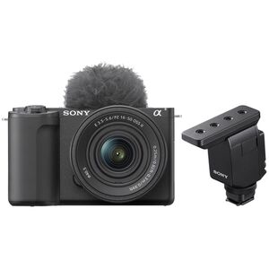 Sony Vlog-Kamera Alpha ZV-E10 II + SEL 16-50mm PZ OSS II + Shotgun Mikrofon ECM-B10 
