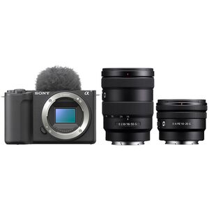 Sony Vlog-Kamera Alpha ZV-E10 II + SEL 16-55mm f/2,8 G + SEL 10-20mm f/4.0 G PZ 