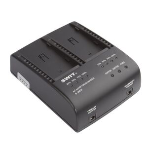 SWIT S-3602F 2-Kanal Simultan Ladegerät und -Adapter für Sony NP-F 