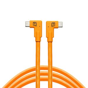 Tether Tools TetherPro Datenkabel USB-C an USB-C, 2 x rechtsgewinkelt  4,6 m Orange