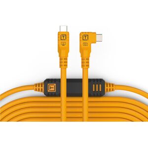 Tether Tools TetherPro USB-Datenkabel USB-C an USB-C, rechtsgewinkelt  9,4 Meter Orange
