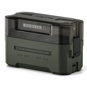 Tilta portable Ladestation  grün für EN-EL15 (4 Kanäle)