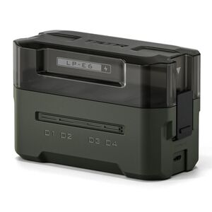 Tilta portable Ladestation  grün  für LP-E6 (4 Kanäle)