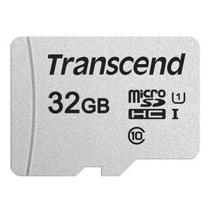 Transcend 32 GB microSDHC-Karte 300S-A UHS-I U1 V10 95/45MB/s mit Adapter 