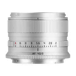TTArtisan AF 40mm f/2  Nikon Z  silber