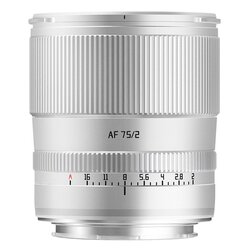 TTArtisan AF 75mm f/2  L Mount silber