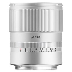 TTArtisan AF 75mm f/2  Nikon Z silber