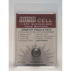 Weincell Knopfzelle MRB625 Zink/Luft Batterie (PX625 & PX13) 