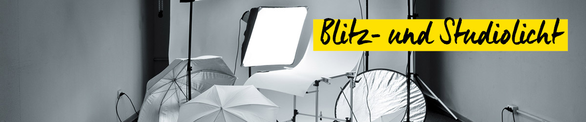 Blitz-und-Studiolicht