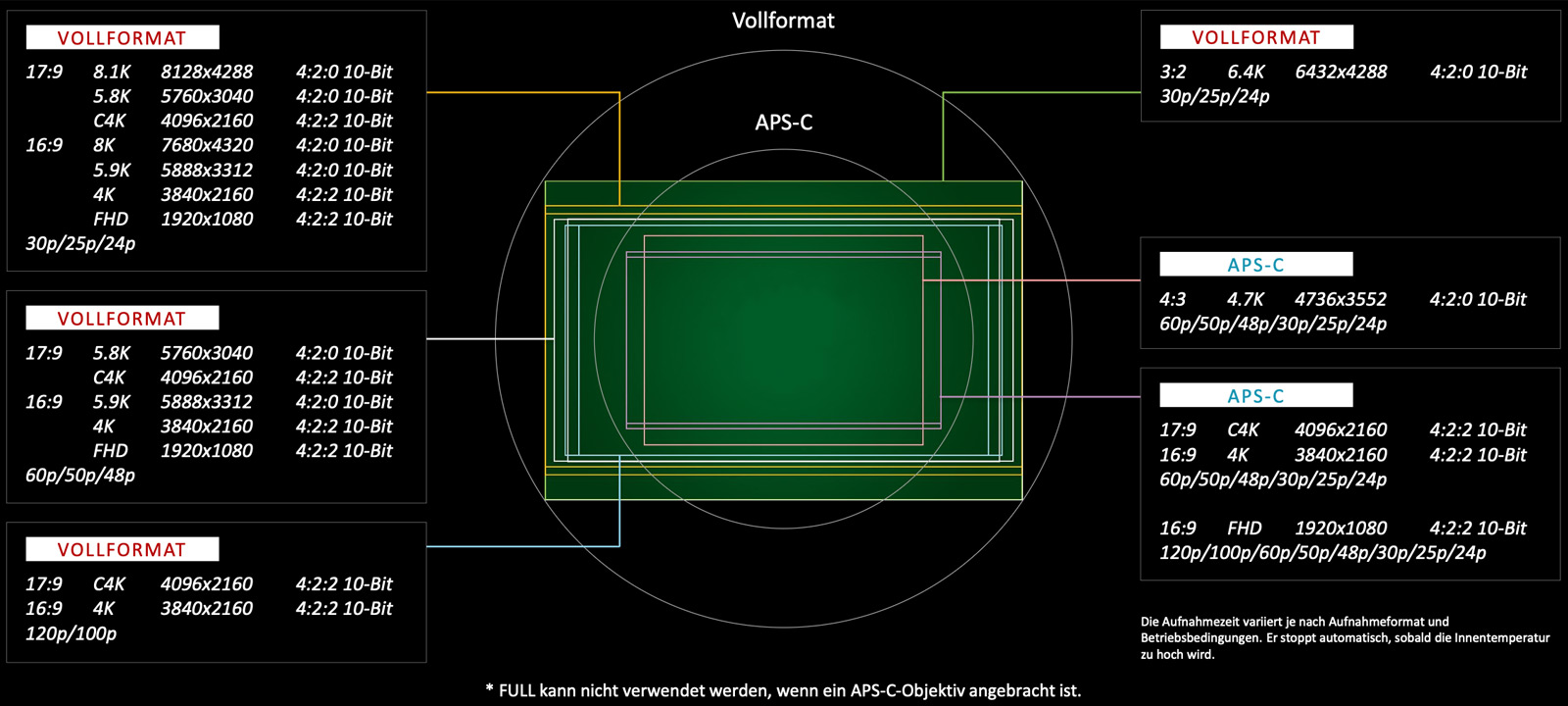 Panasonic Lumix S1R II Videoformate