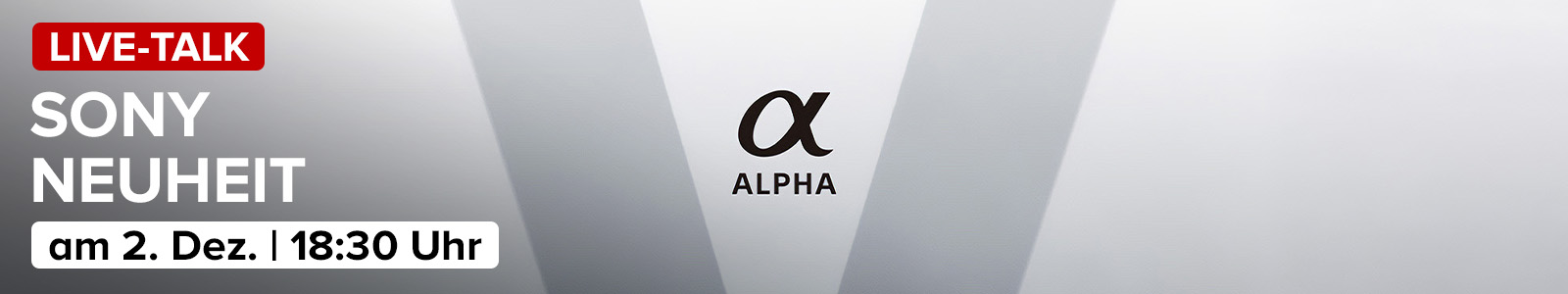 Live-Talk: Sony Produktneuheit 2. Dezember