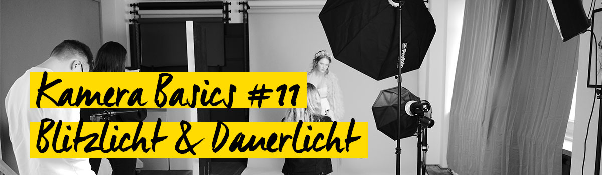 Blitzlicht und Dauerlicht