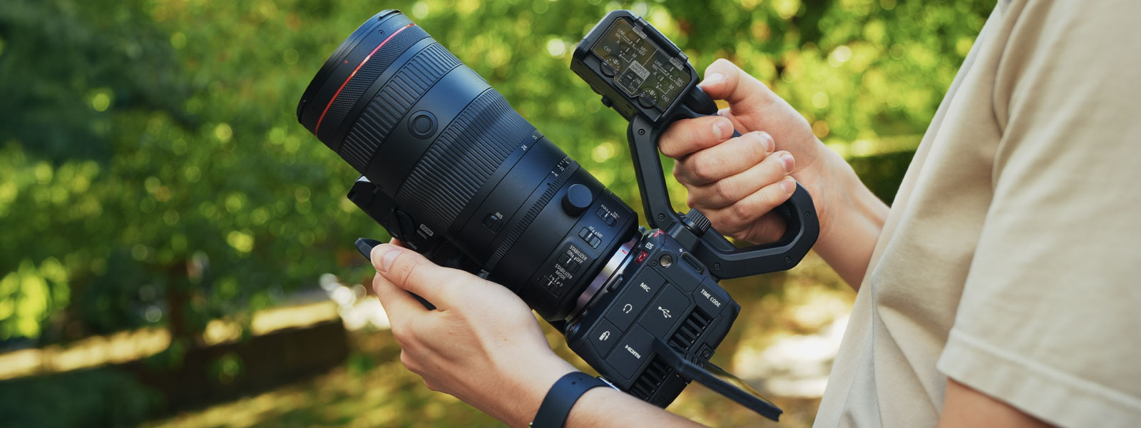 Canon EOS C50 mit RF 70-200mm f2.8 Objektiv