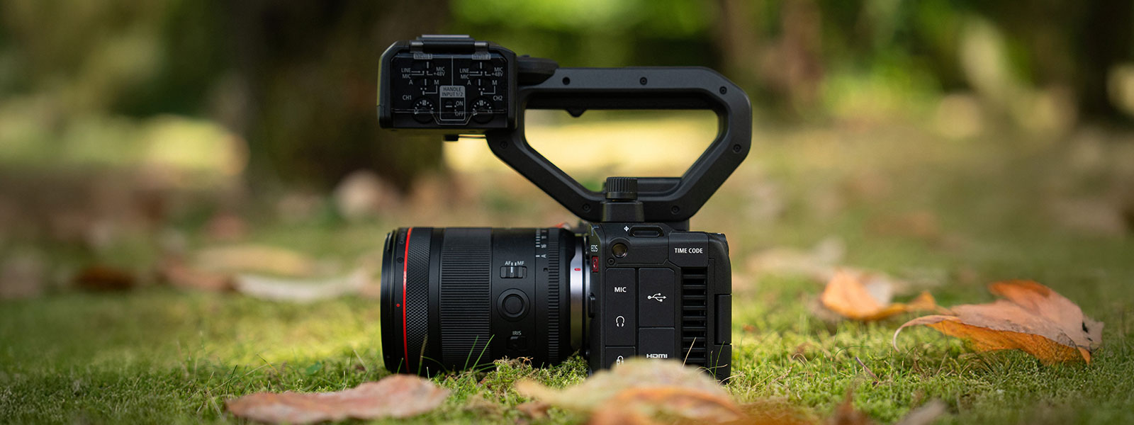 Canon EOS C50 mit RF 85mm f1.4 und Griff