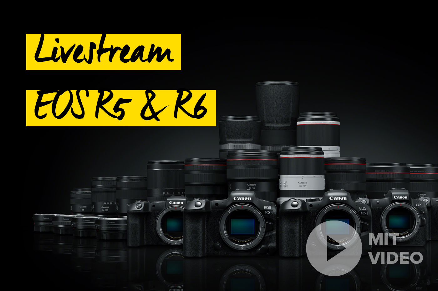 Canon EOS R5 Kamera und Objektive Livestream