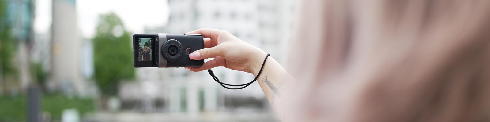 Canon PowerShot V10 Vertikal Video Foto Koch