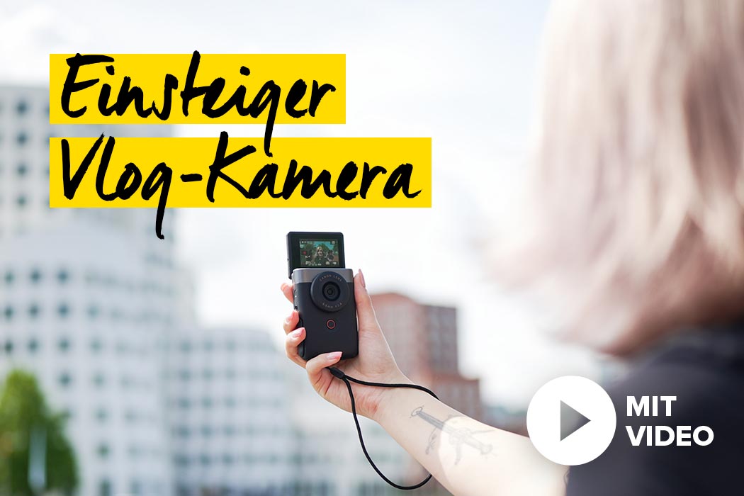 Canon PowerShot V10 Vlog-Kamera Teaser Foto Koch