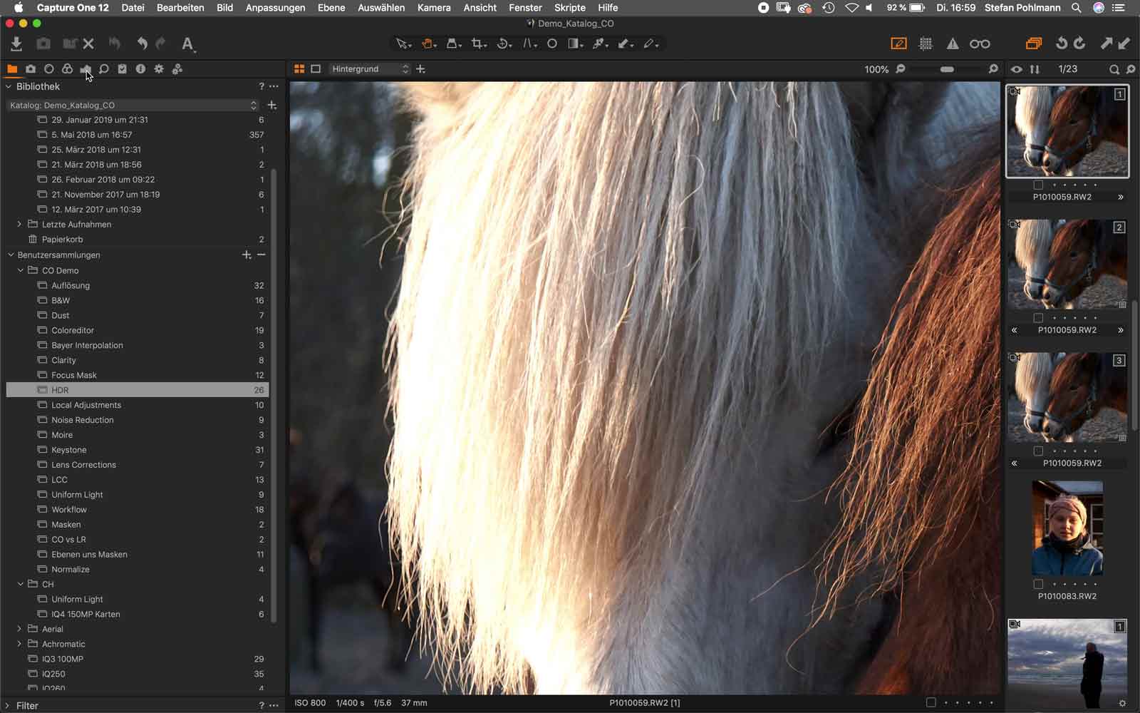 Bildbearbeitungssoftware Capture One 