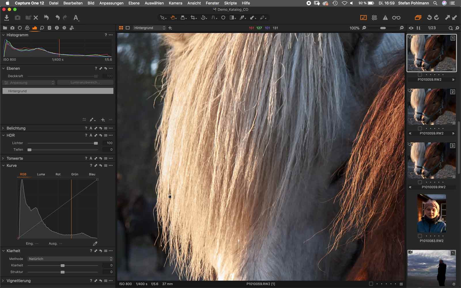 Bildbearbeitungssoftware Capture One 