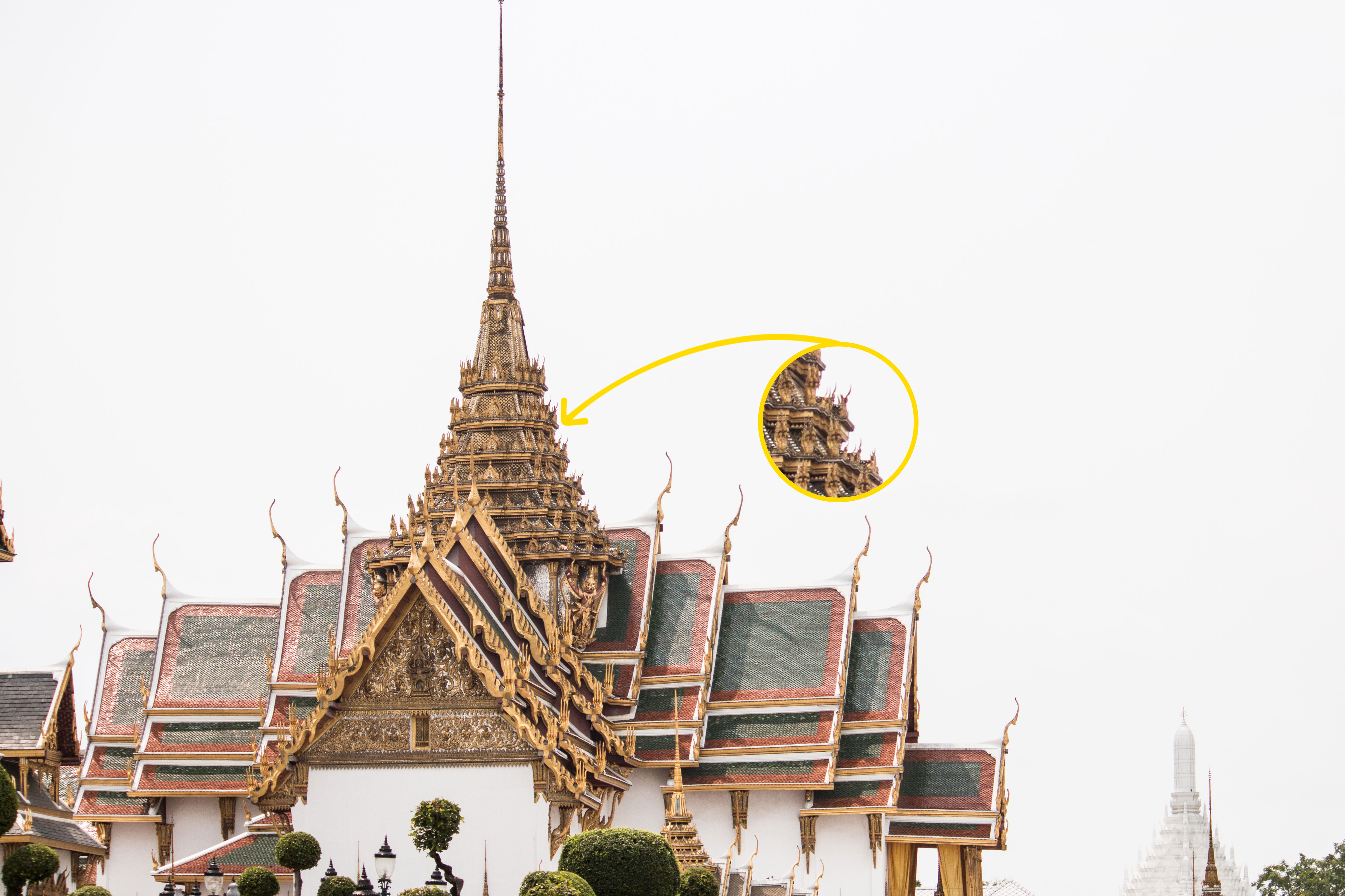 Feine Strukturen und damit entstandene chromatische Aberrationen