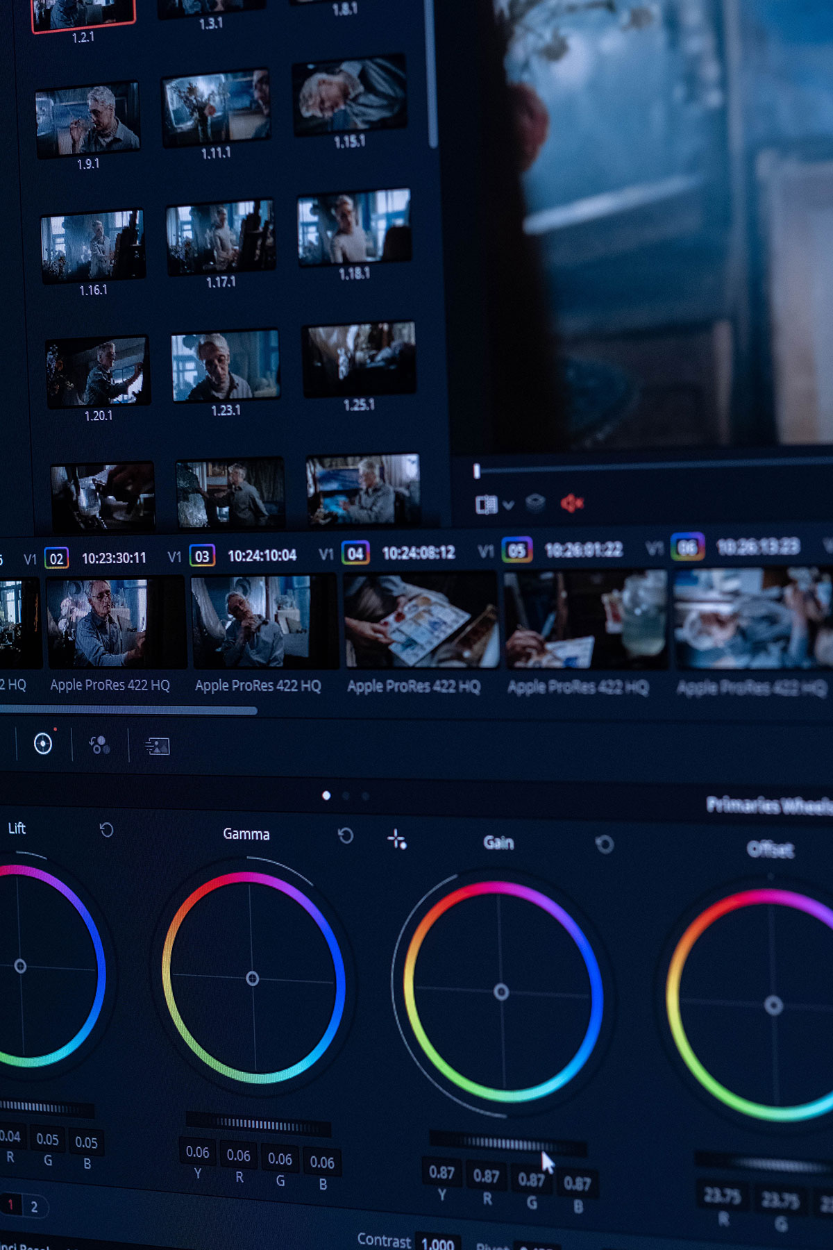 Colorgrading in Videoeditingsoftware